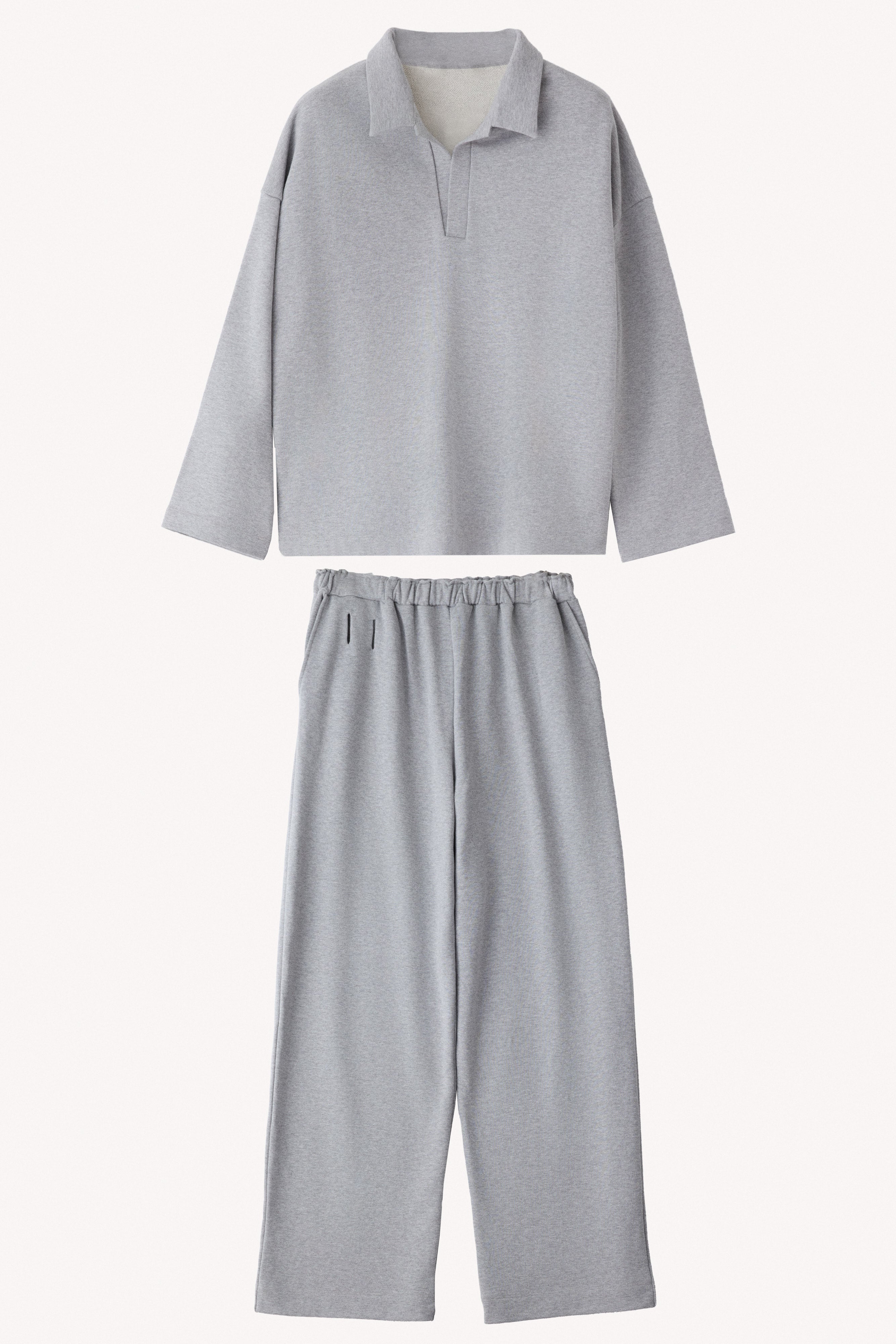 【GRAY】Pure Cotton スウェットセットアップ