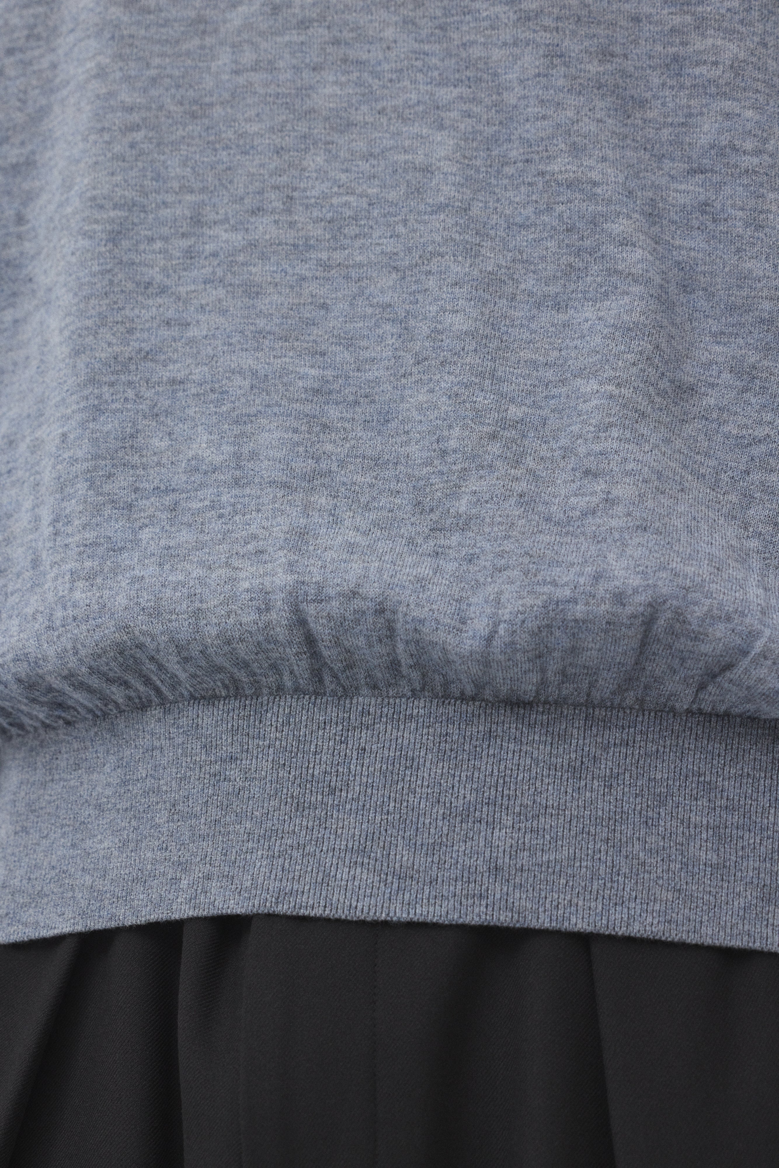 【GRAY】Pure Wool ボートネックニット
