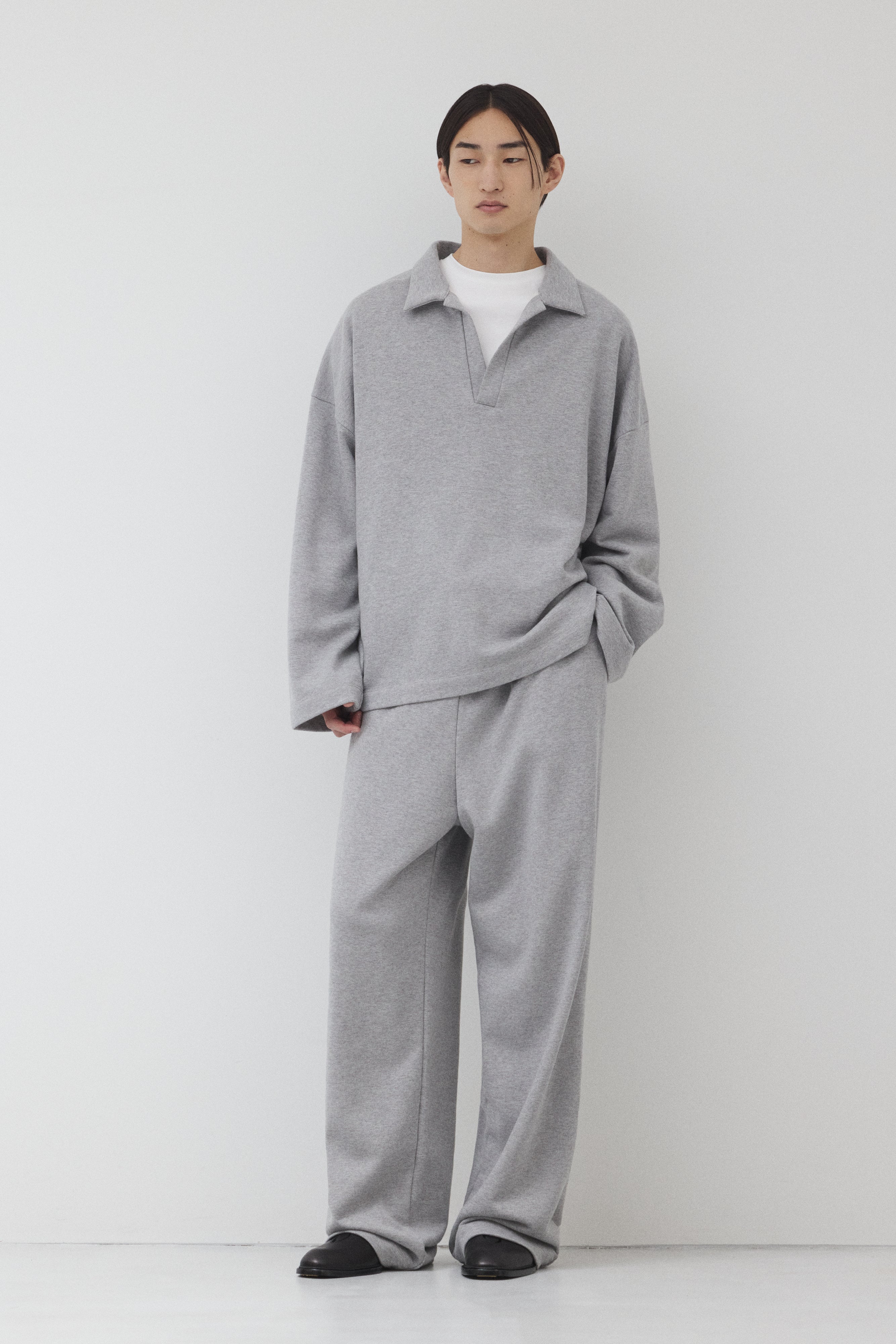【GRAY】Pure Cotton スウェットセットアップ