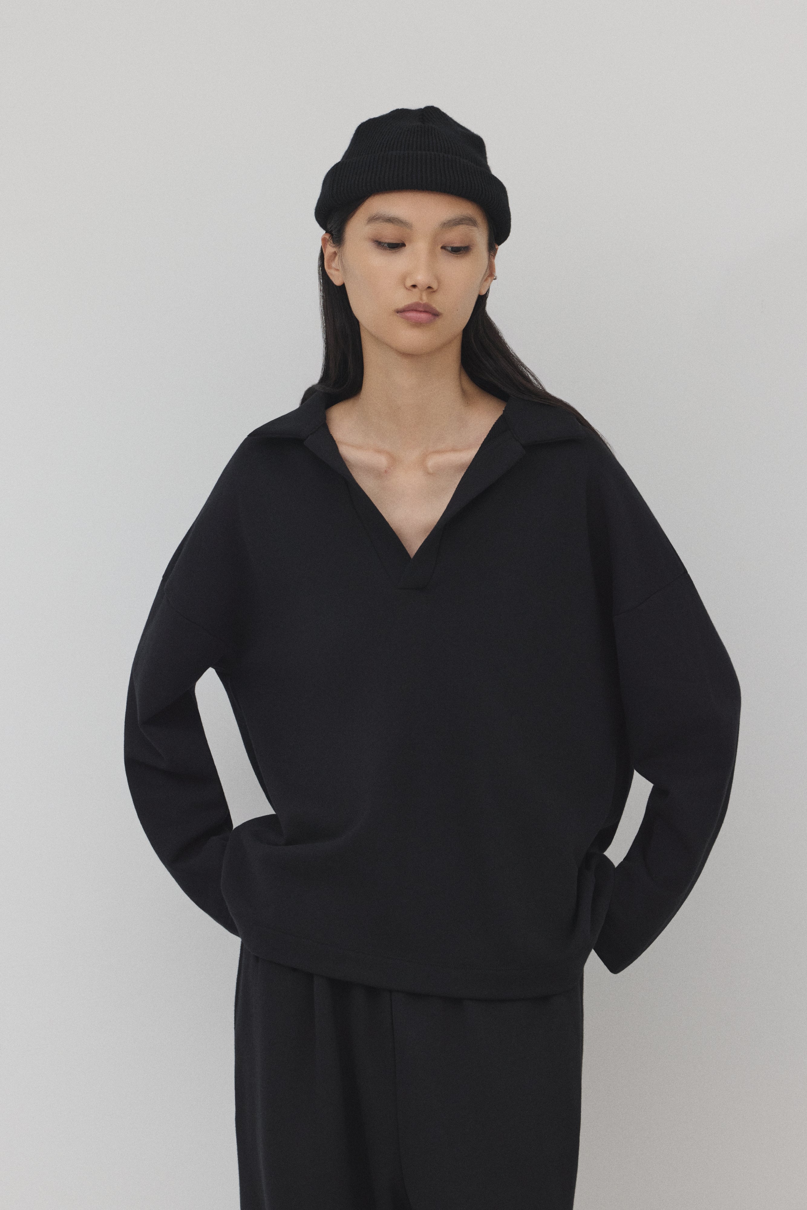 【BLACK】Pure Cotton スウェットセットアップ