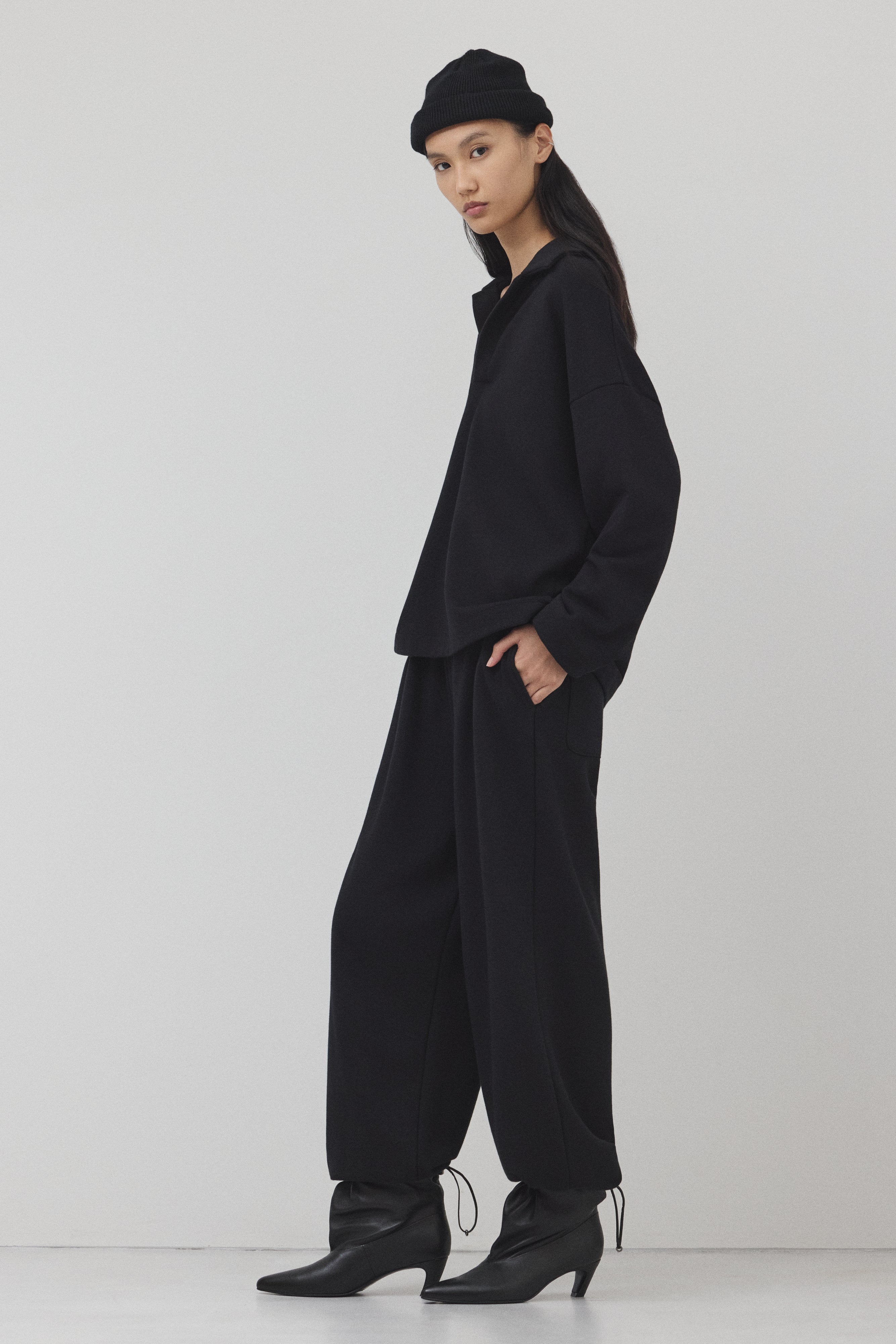 【BLACK】Pure Cotton スウェットセットアップ