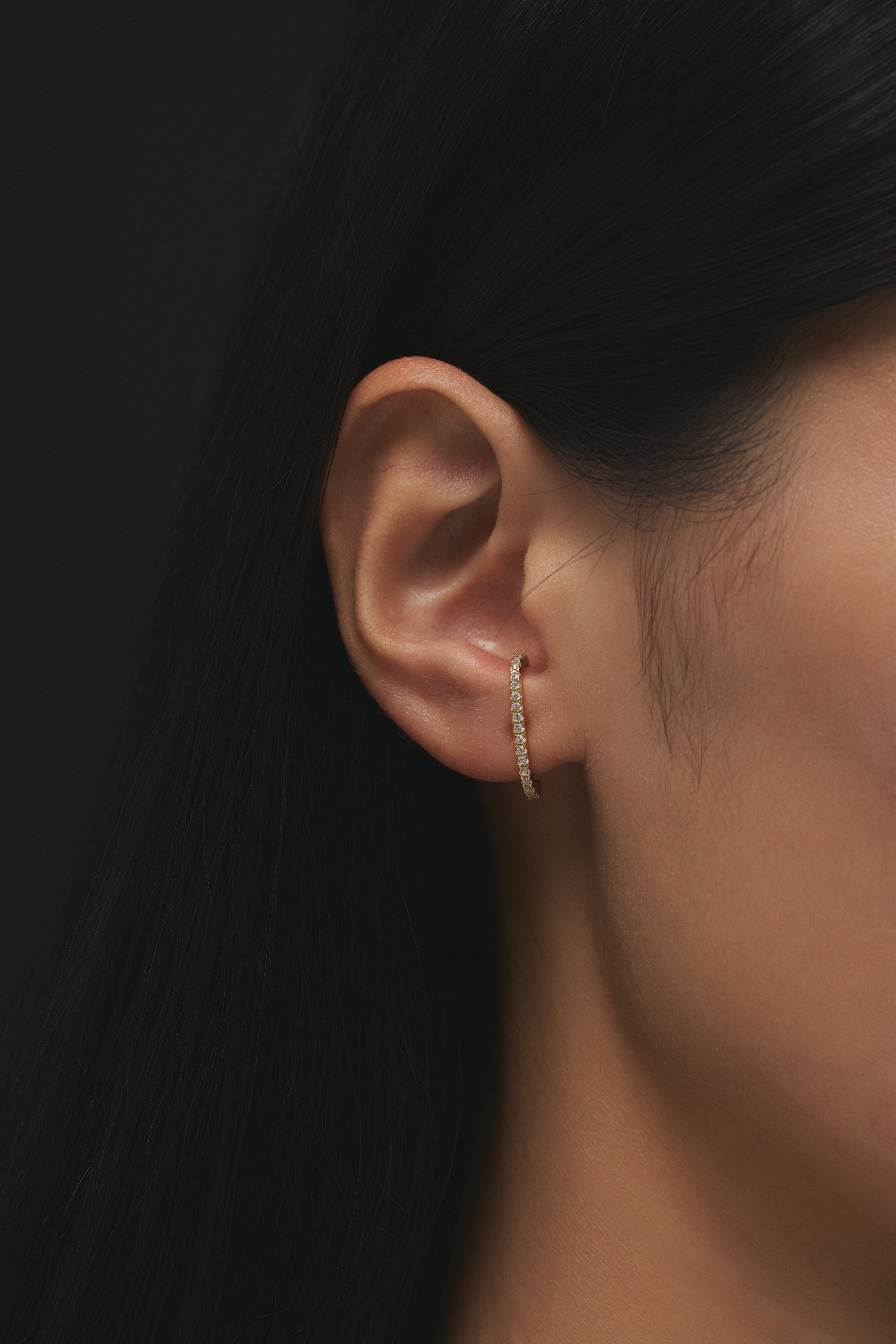【ゴールド】Line Glow Pierce