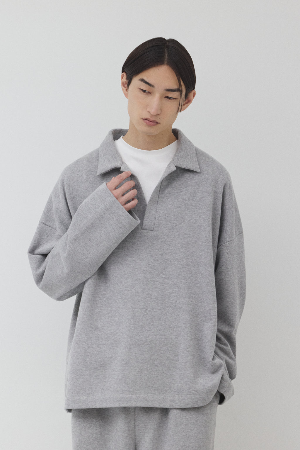 【GRAY】Pure Cotton スウェットセットアップ