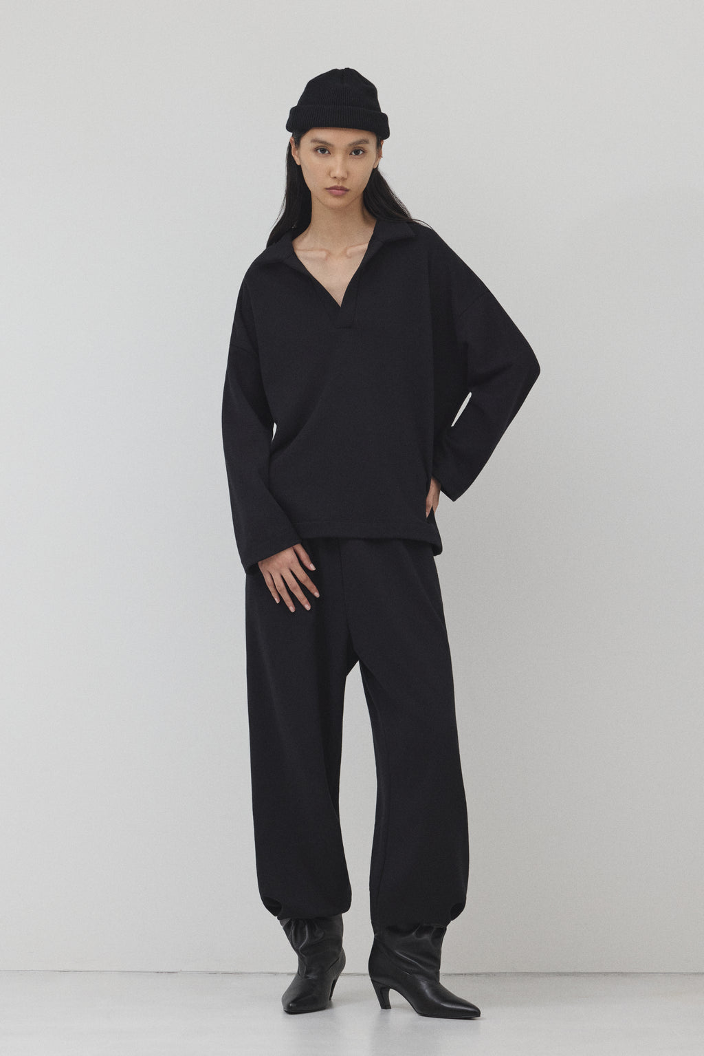【BLACK】Pure Cotton スウェットセットアップ
