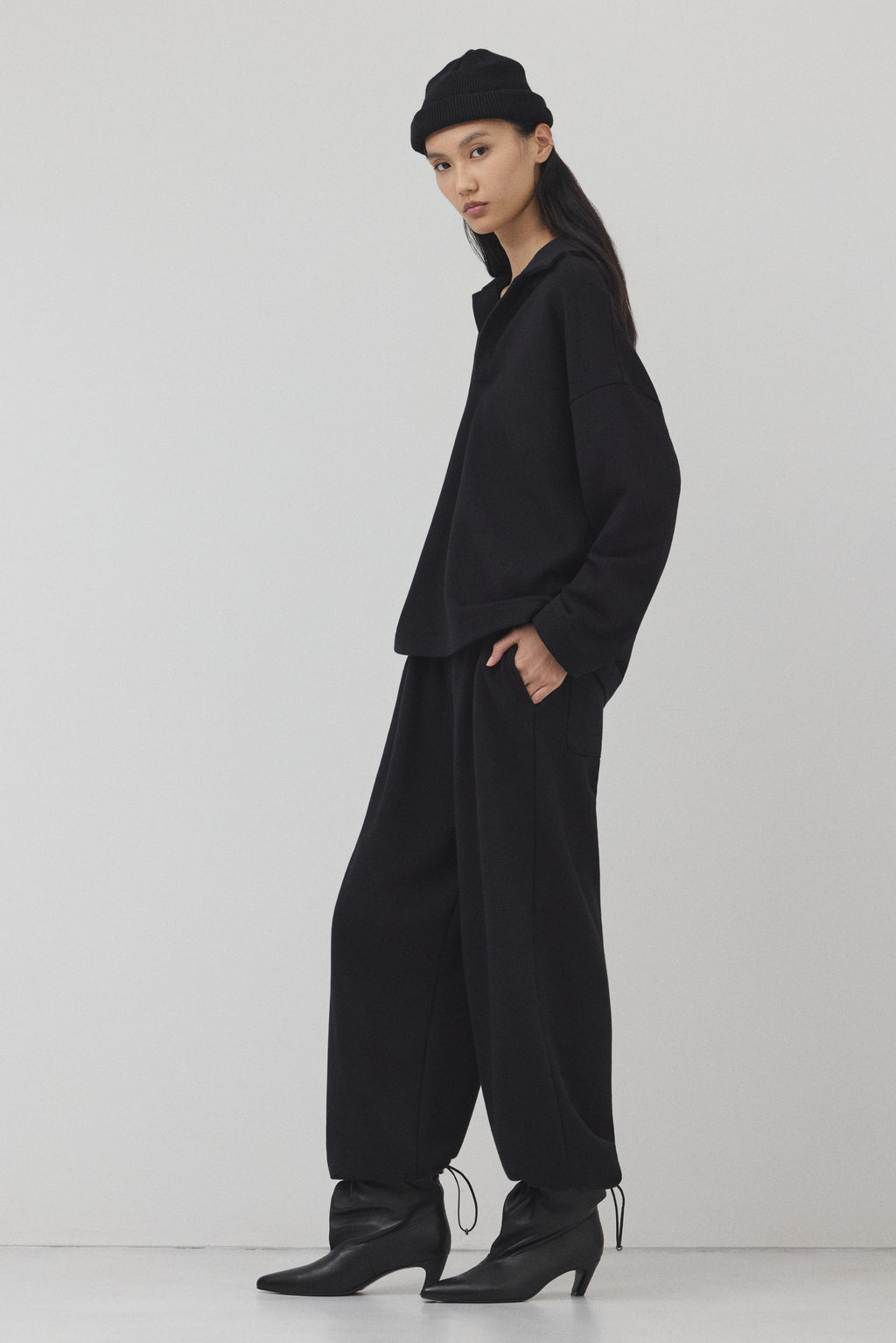 【BLACK】Pure Cotton スウェットセットアップ