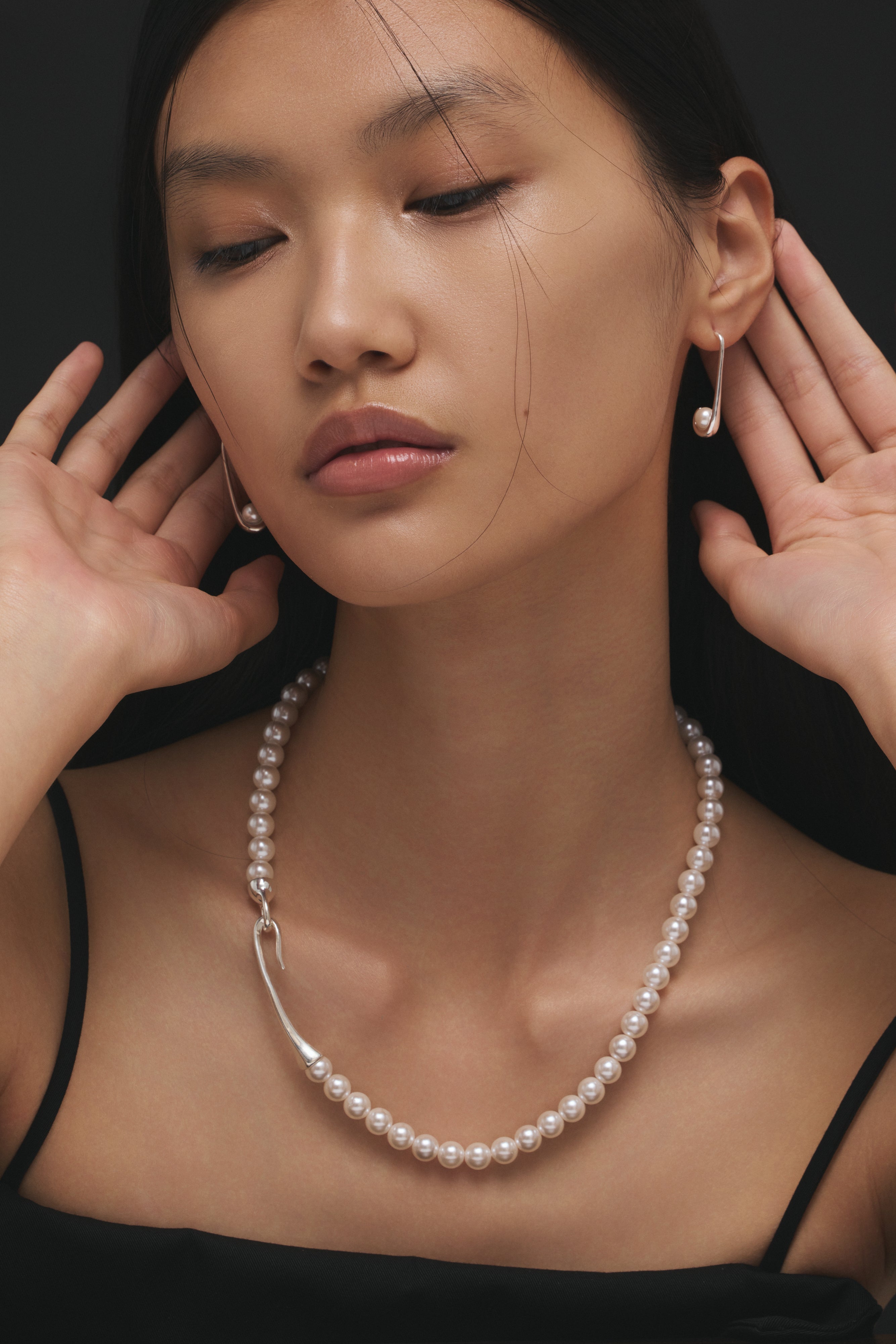 【ホワイト】Hook Pierce