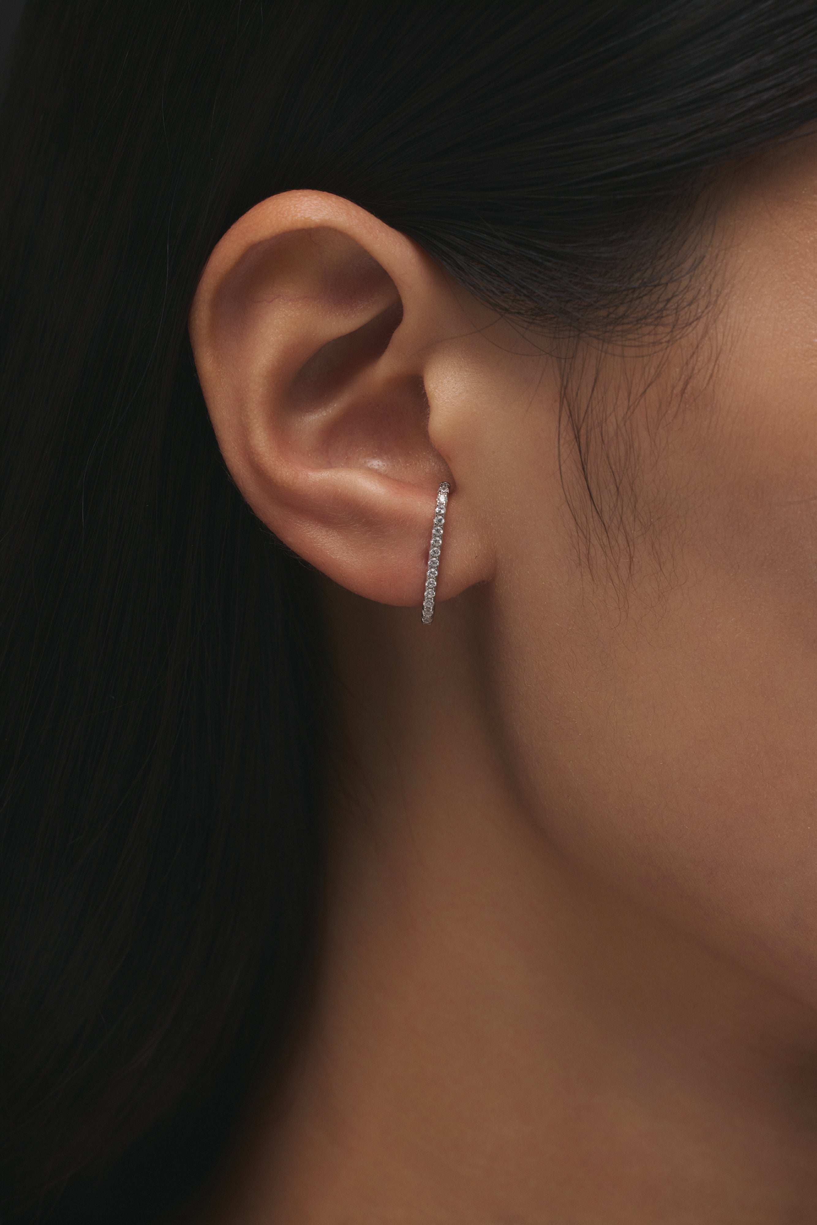 【シルバー】Line Glow Pierce